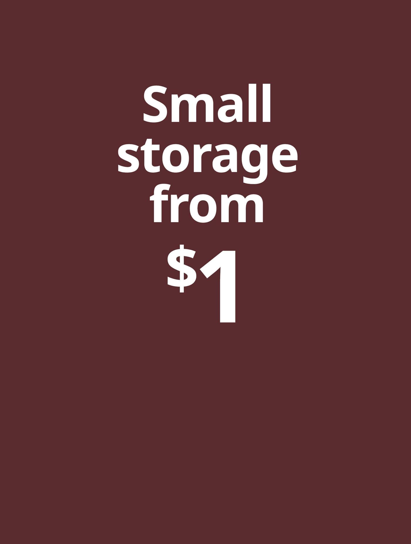 small storage from $1