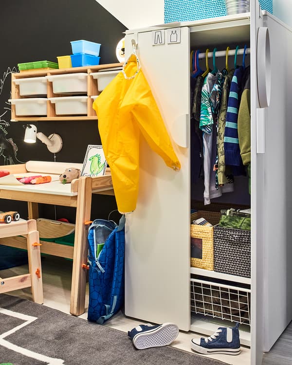 SMÅSTAD / PLATSA Szafa, biały/biały60x57x123 cm