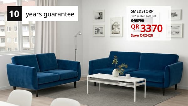 smedstorp sofa set