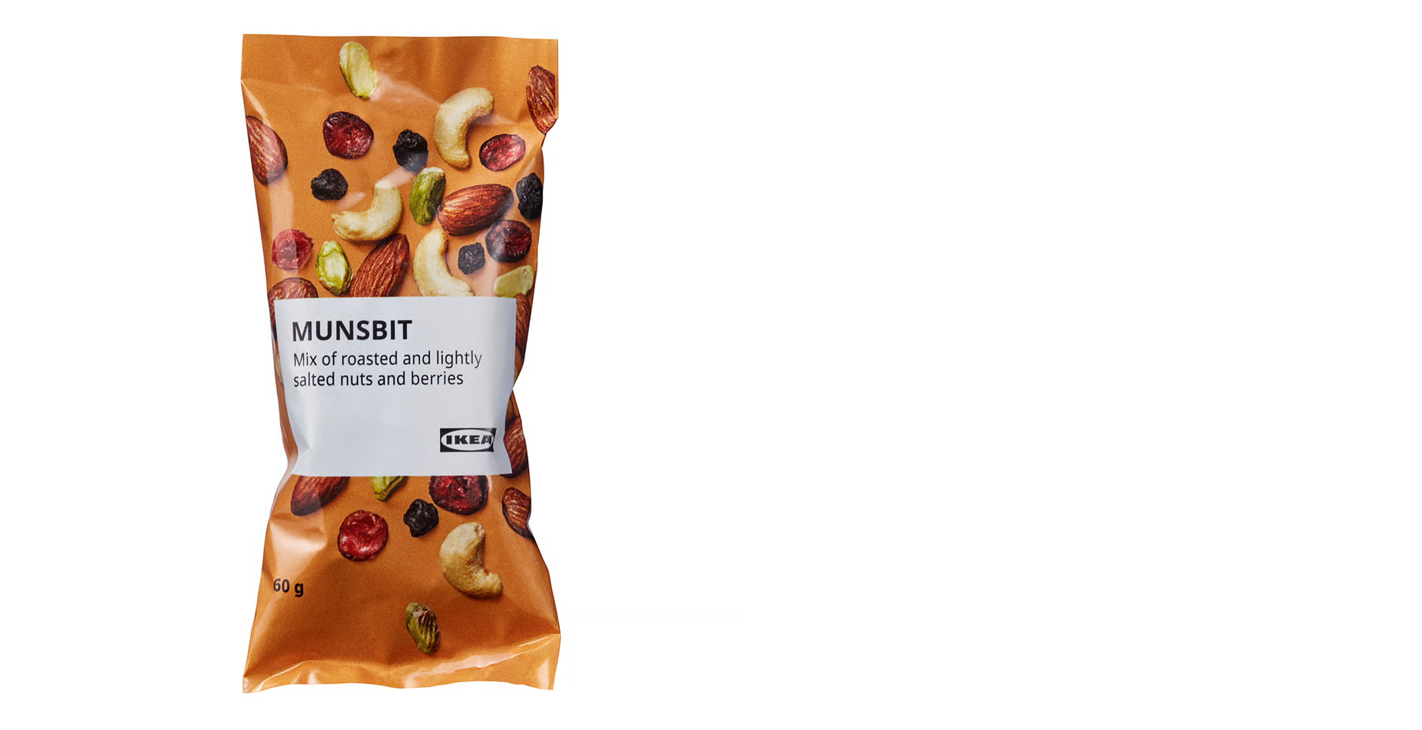 Směs pražených ořechů a bobulí, jemně solené