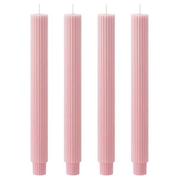 SMÖJTRÄD candles light pink