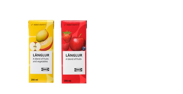 Smoothie z ovoce a zeleniny a ovocné smoothie, červená/přidaný vitamin C