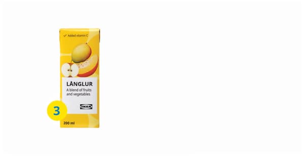 Smoothie z ovoce a zeleniny, žlutá/přidaný vitamin C