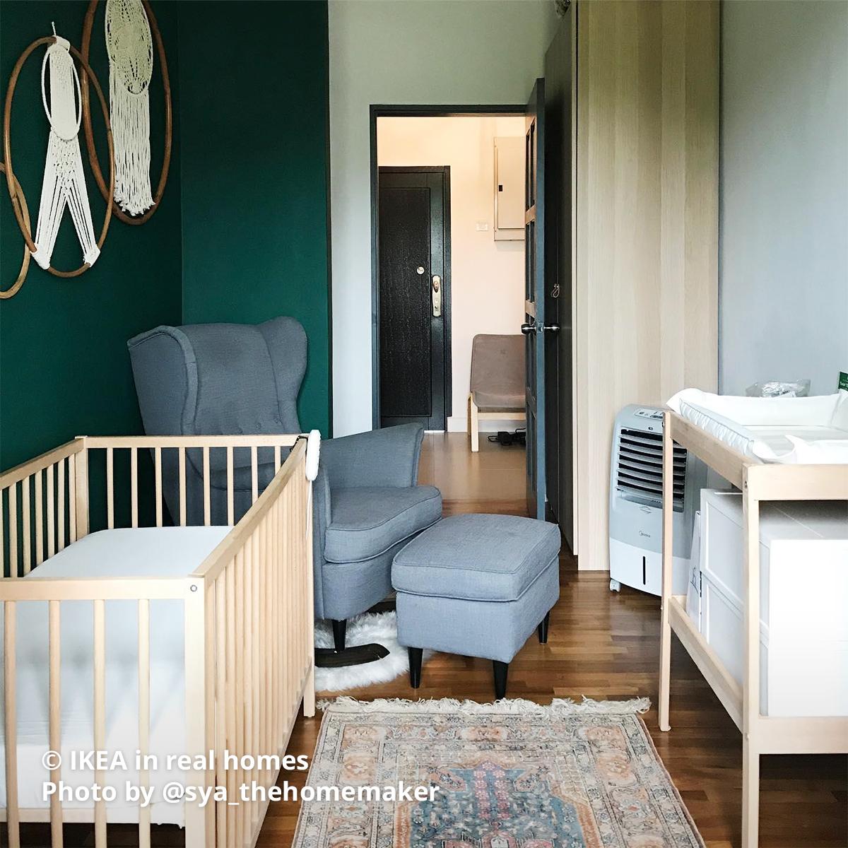 SNIGLAR 2-piece baby furniutre set in a nursery room setting. Photo by instagrammer @sya_thehomemaker from IKEA in real homes ©