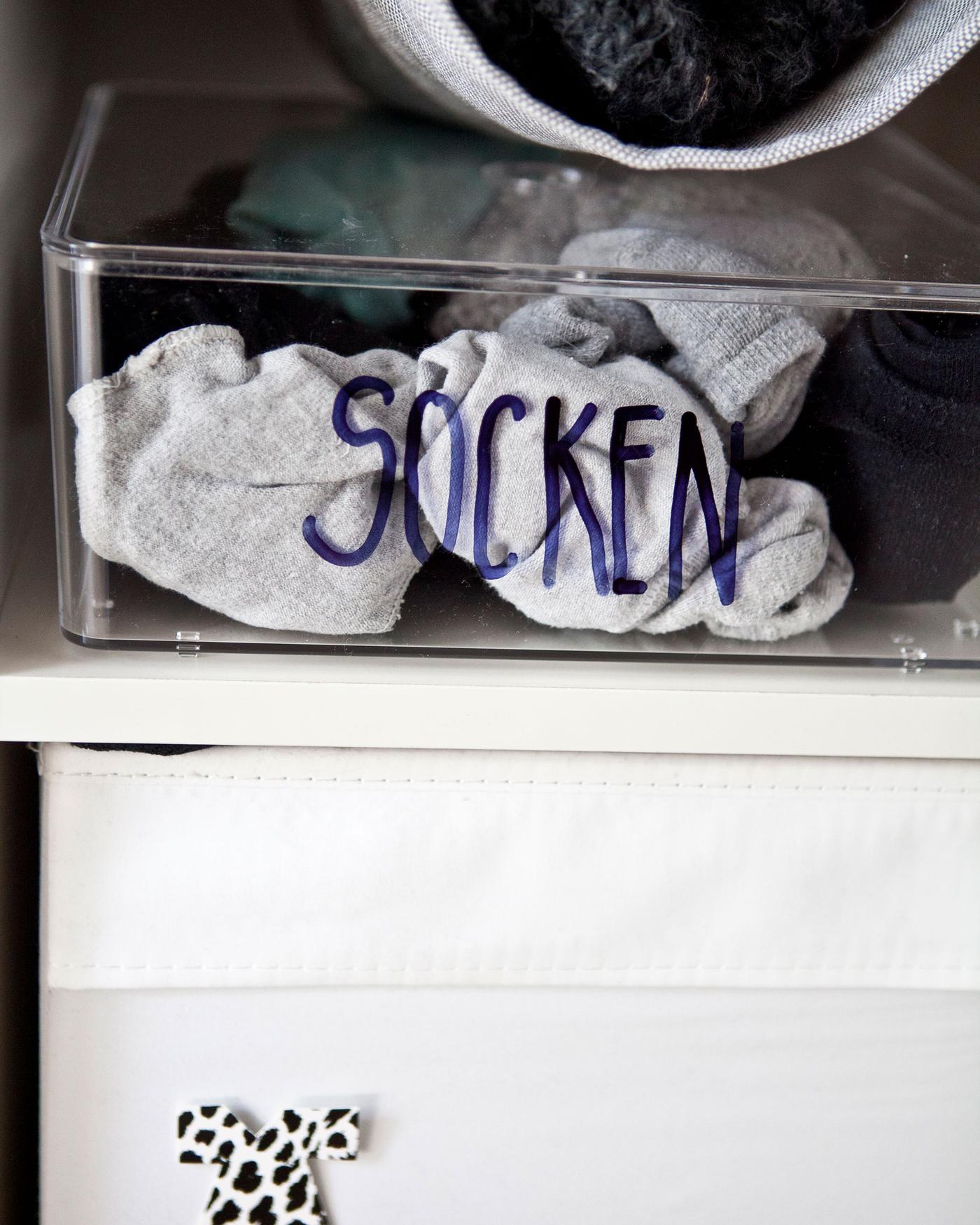 Simple organisation ideas for clothes storage IKEA