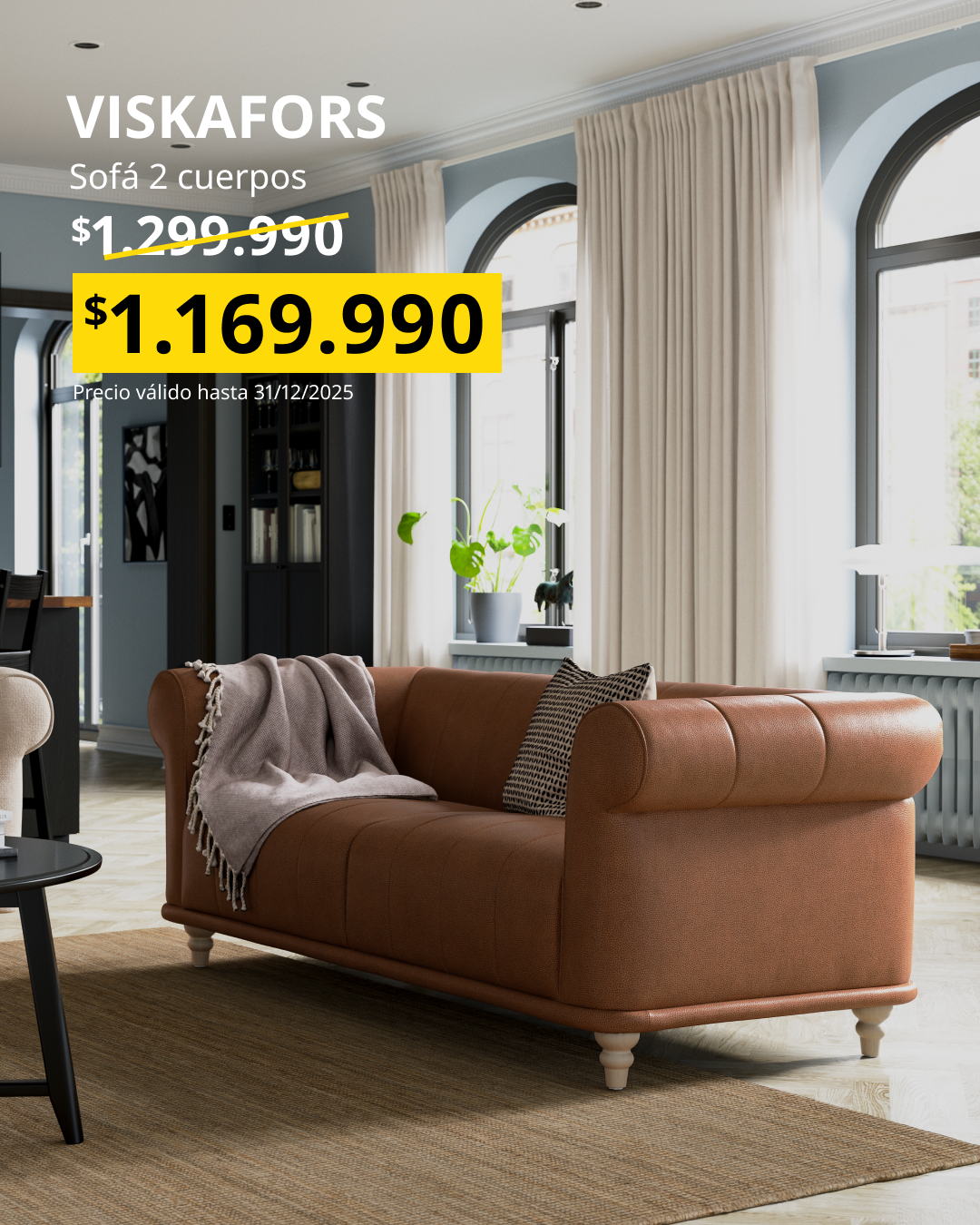 Sofa café 2 cuerpos