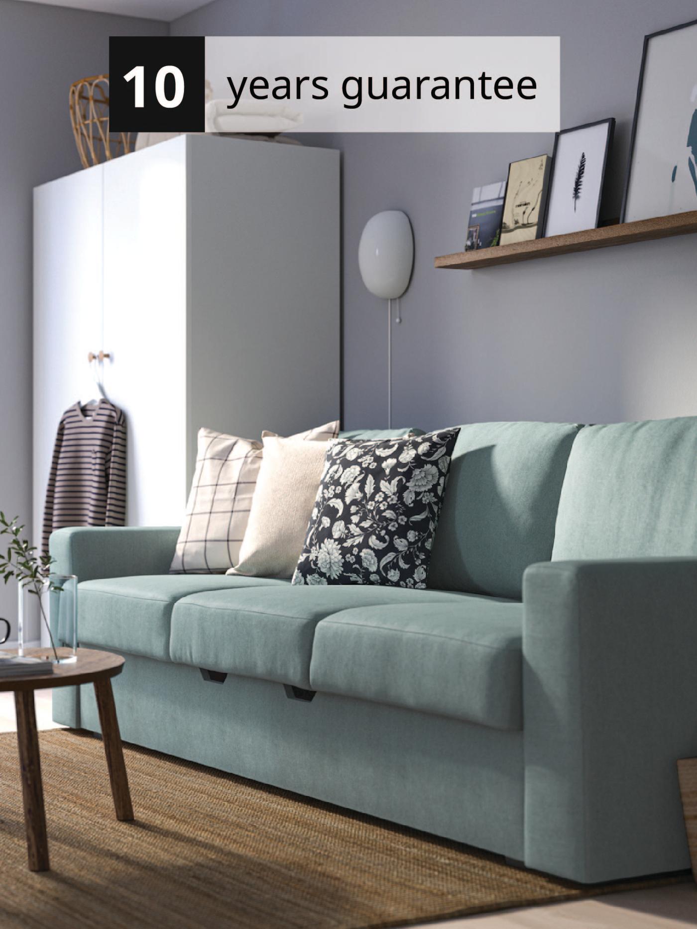 Sofas 10 years Guarantee
