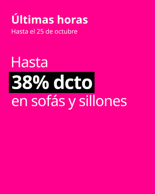 Sofás y sillones IKEA con hata 38% dcto en Hot Sale.