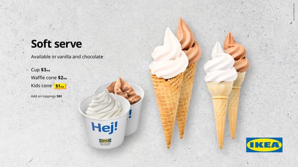 Soft serve options