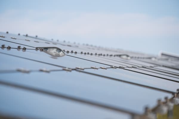 Solceller på ett tak