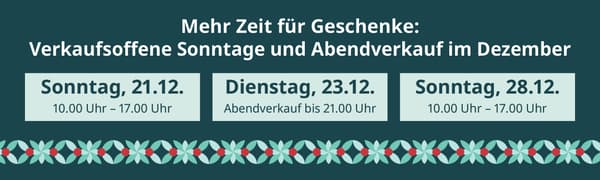 Sonntagsöffnung Abendverkauf