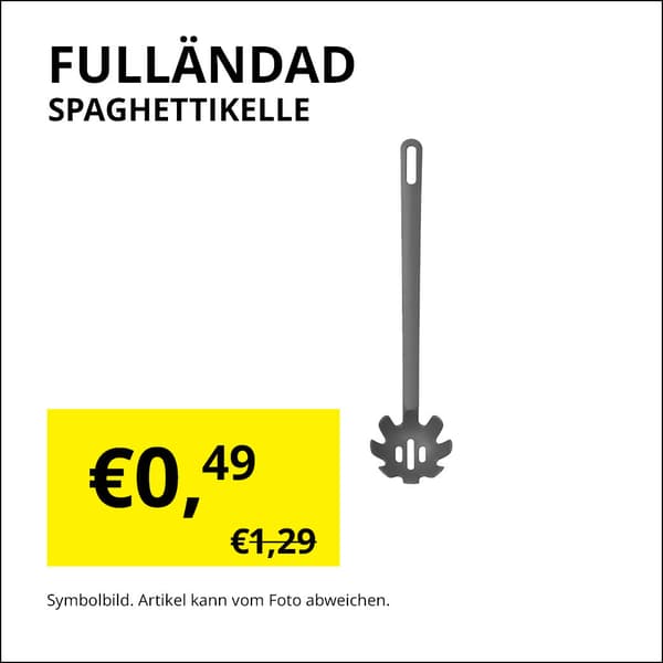 Spaghettikelle grau 0,49E statt 1,29€