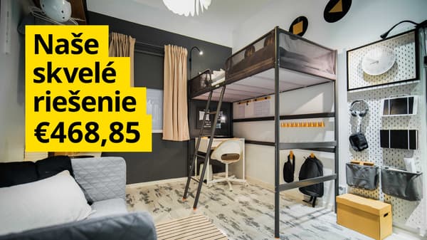 Spálňa a pracovňa v jednom.