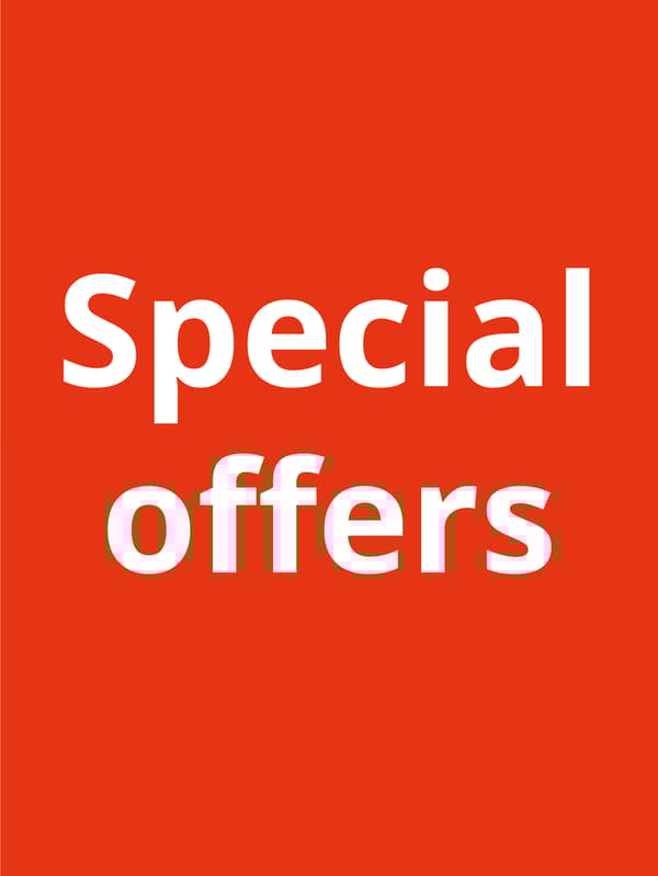 Special offers at a lower price