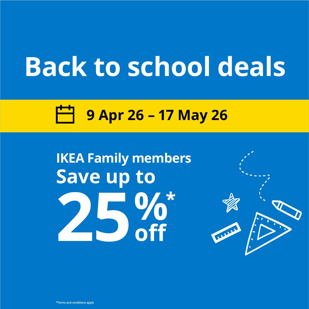 Special offers for IKEA Family members from 9 Apr 26 – 17 May 26