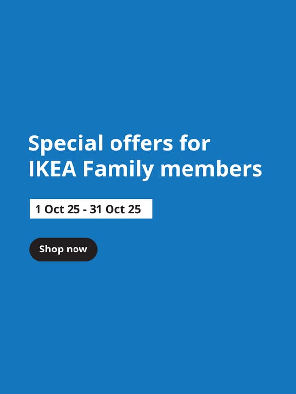 Special promotion for IKEA Family members only