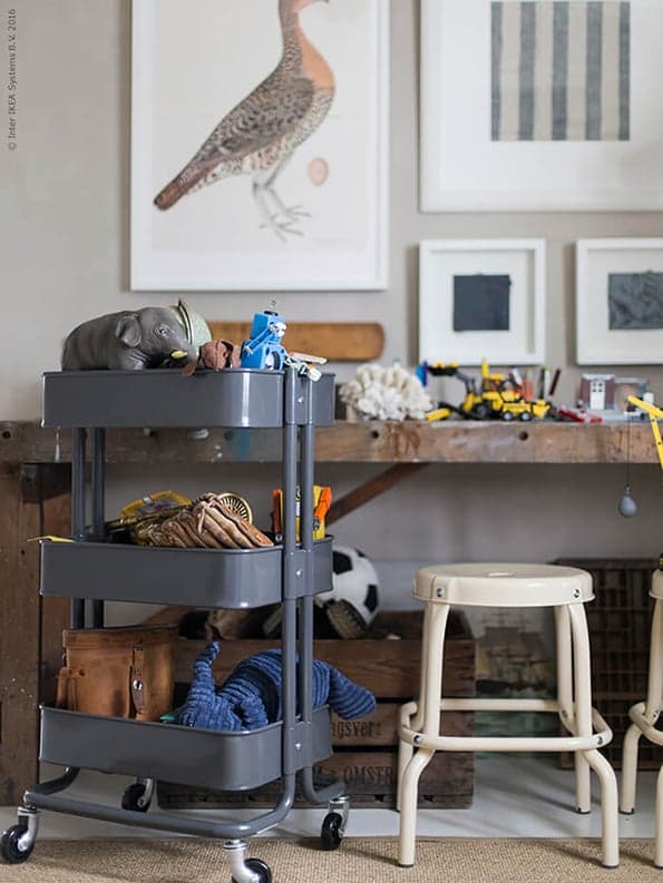 speelgoed opbergen - RASKOG roltafel - IKEA wooninspiratie