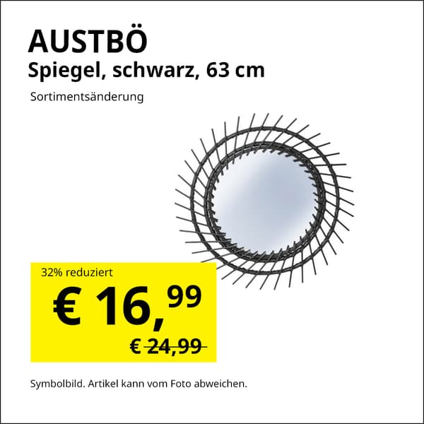 Speigel schwarz Rattan