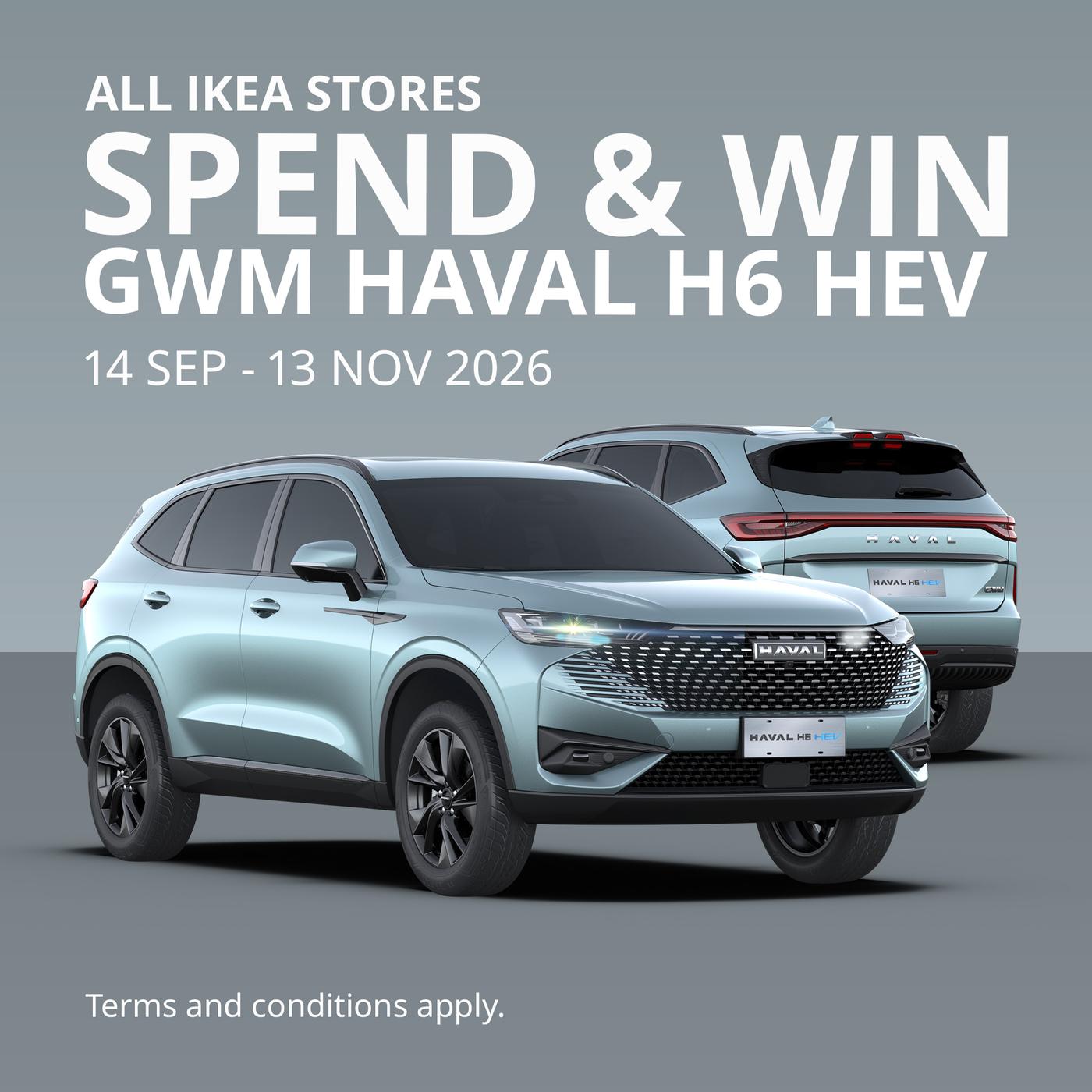 Spend & win: GWM HAVAL H6 HEV