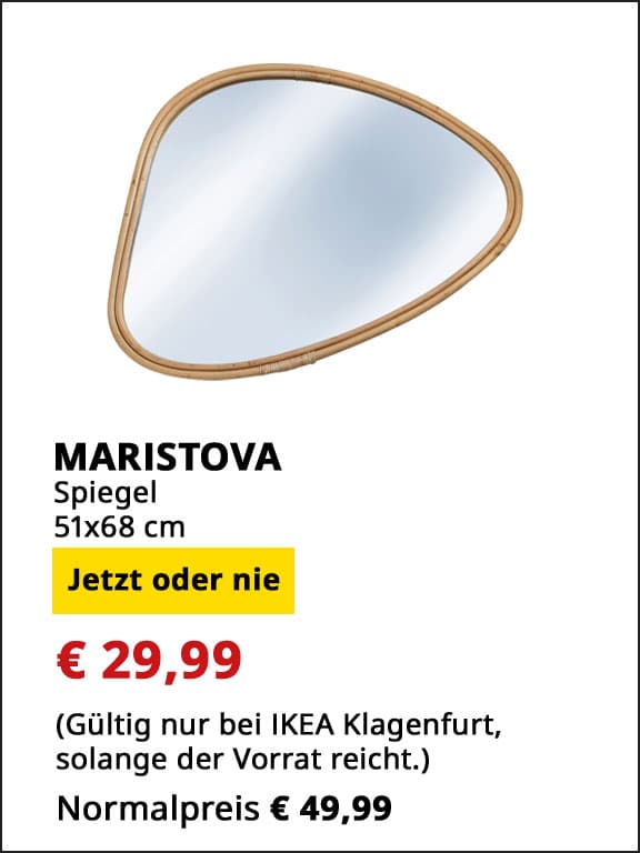 Spiegel Maristova, 51*68cm, statt € 49,99 um € 29,99.