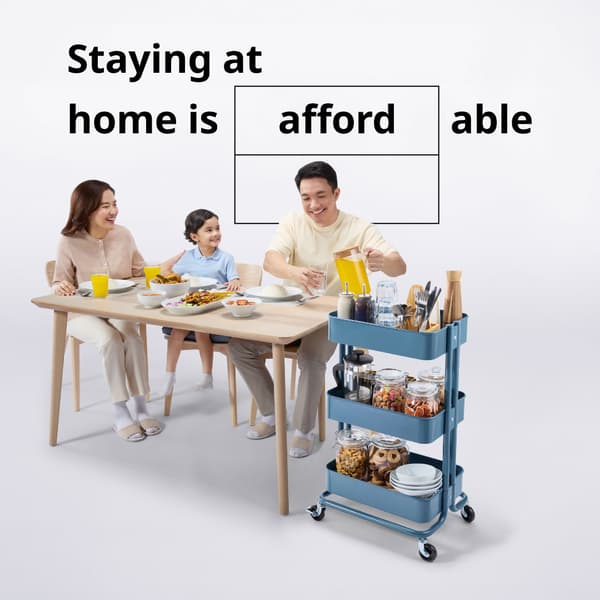 Staying at home is affordable