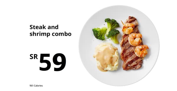 Steak and shrimp combo
