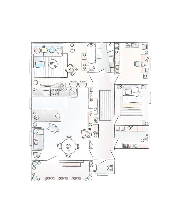 แผนผังหอพักของ Steffen