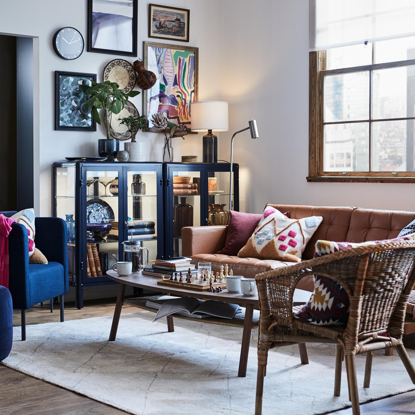 Step into a home where a couple works and lives in a single open plan space.