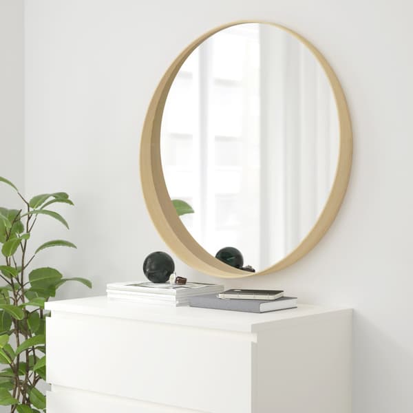 STOCKHOLM Espejo, chapa fresno, 80 cm