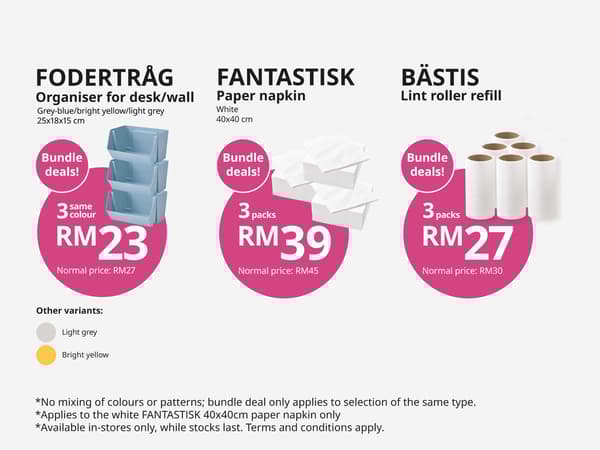 storage box, napkin, lindt roller even more affordable bundle deals