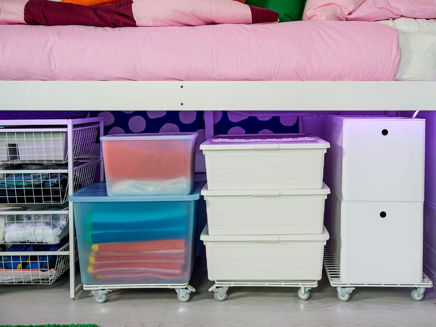 storage units under bed