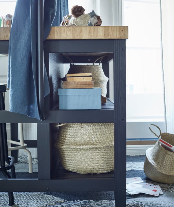 Store away items that may not be pretty to look at in something that is aesthetically pleasing to the eye.