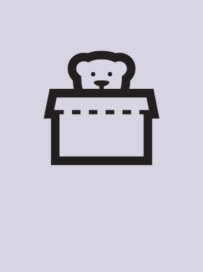 Store it or curate it on a purple background