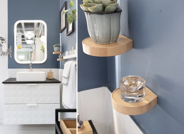 STORJORM Mirror with integrated lighting