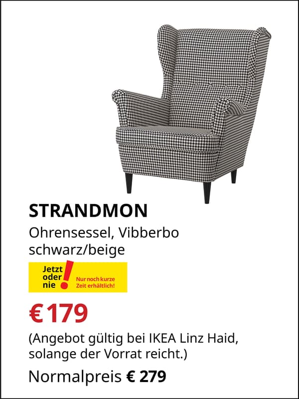 STRANDMON Ohrensessel, €179