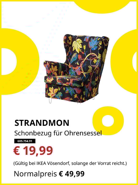 STRANDMON Schonbezug für Ohrensessel statt € 49,99 zum Knut Preis von € 19,99