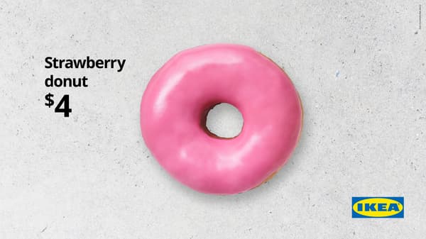 Strawberry donut