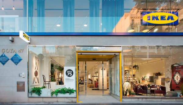 Street view of a new city-centre IKEA store being tested in Madrid, Spain.