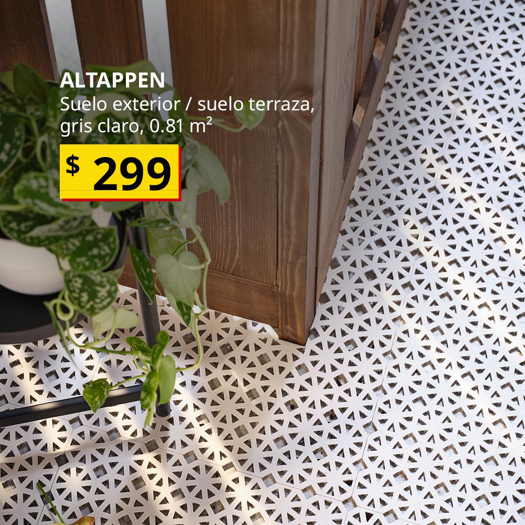 Suelo para exterior ALTAPPEN colocado en un balcón. 