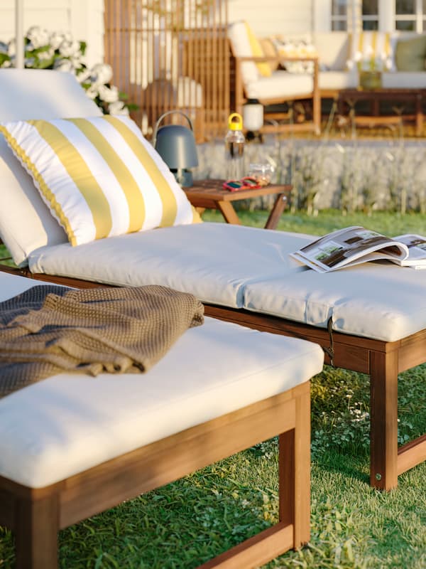 Sun lounges outside