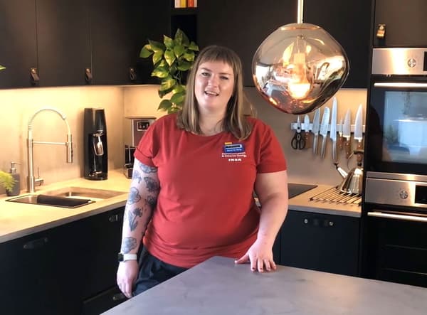 Susanne from IKEA Bristol in a kitchen