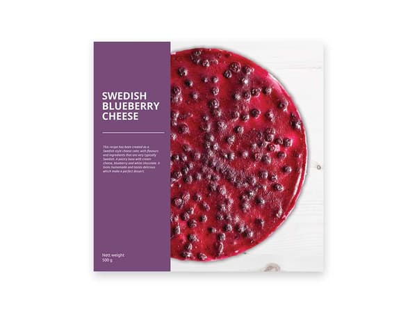Swedish Blueberry Cheese Cake    
