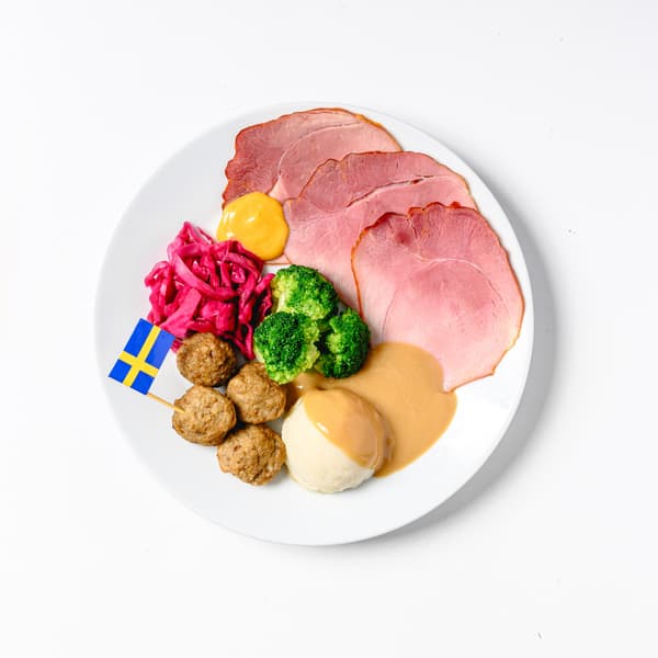 Swedish Christmas Ham Plate
