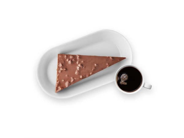 Swedish Crunchy Almond Chocolate Cake and Coffee