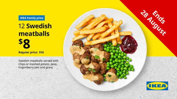 Swedish meatball plate.