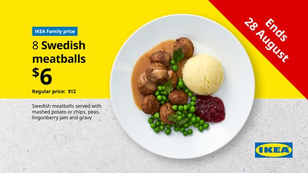 Swedish meatball plate.