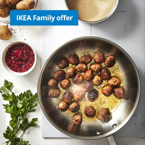 Swedish meatballs in a pan