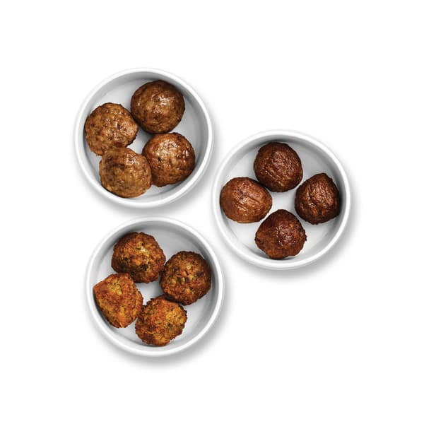 Swedish meatballs, Plant balls, Falafel balls