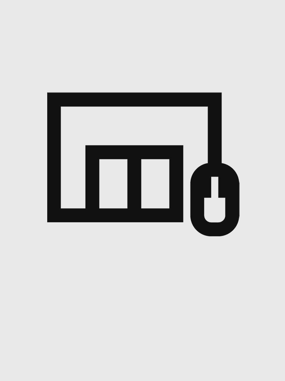 Symbol for "klikk og hent"