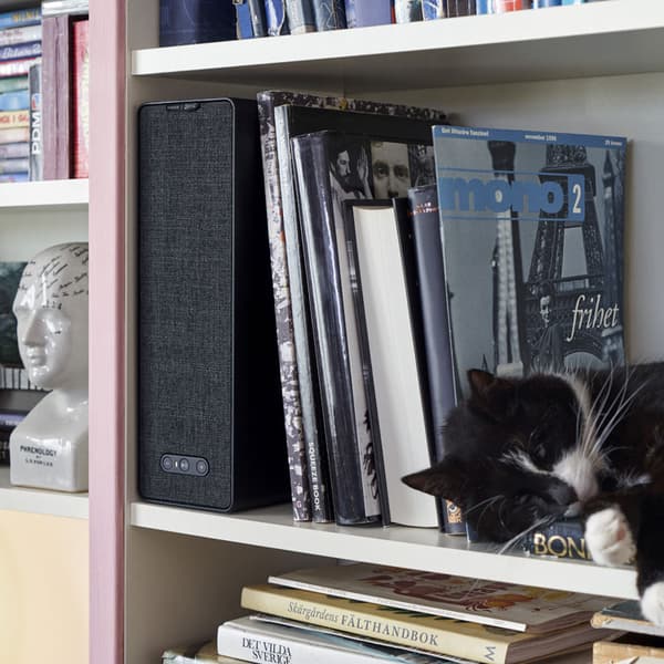 SYMFONISK Haut-parleur étagère wifi, noir.